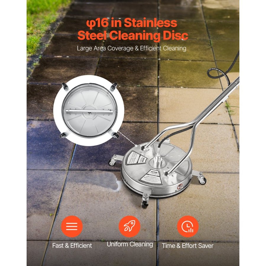 VEVOR 18 in Surface Cleaner – 4000 PSI, 2 Handle, 4 GPM