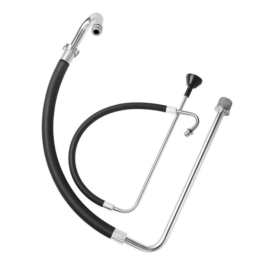 VEVOR Suction Hose Tube and Reflux Line Sets, Aluminum Alloy an Rubber Suction Hose and Reflux Line Set, Paint Sprayers Tool Part, Compatible with Multiple Airless Spraying/Line Painting Machine