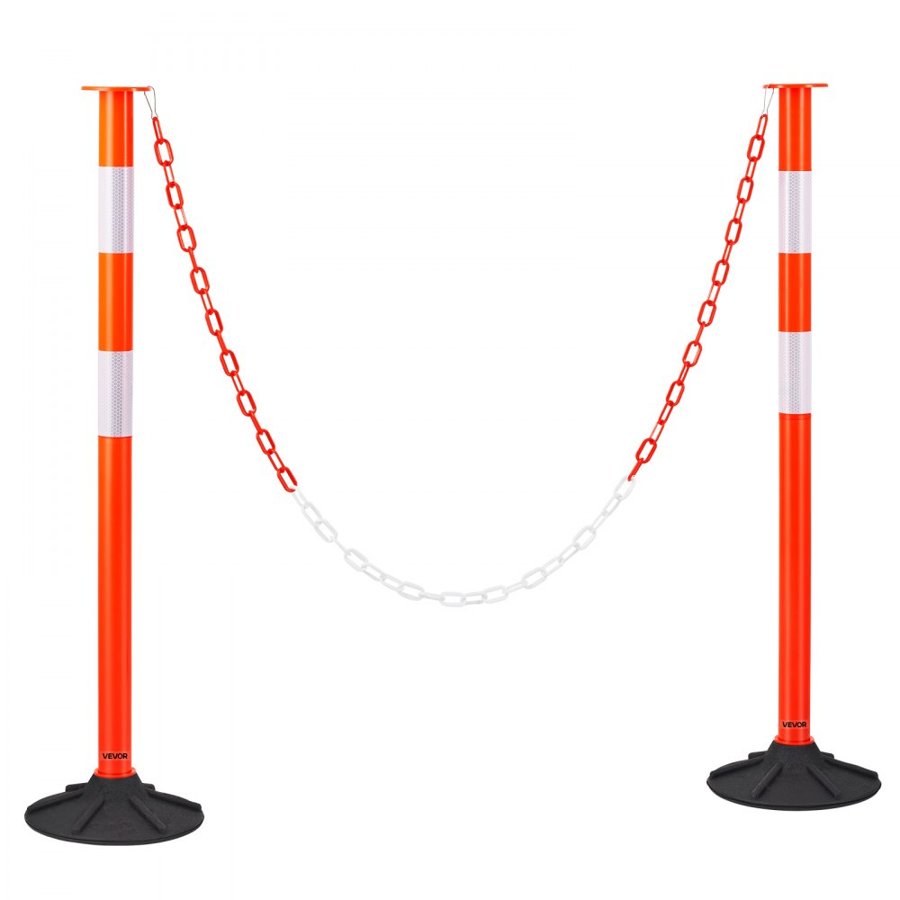 VEVOR Flexible Delineator Post with Base – 34 in, 2 Pack