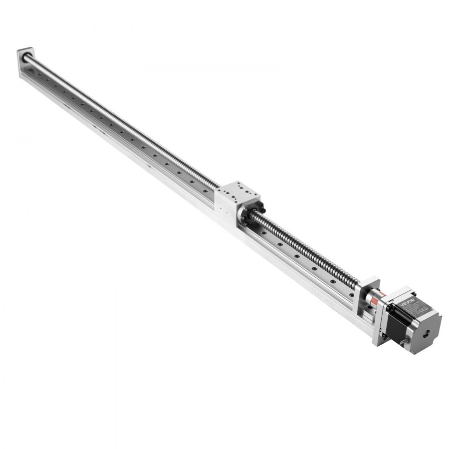VEVOR Linear Guide, 1000 mm Stroke Work Size, Ball Screw Motion CNC Linear Guide Stage Actuator, Motorized Nema 23 Stepper Motor, High Precision, for Engraving Machine CNC Milling Machine 3D Printer