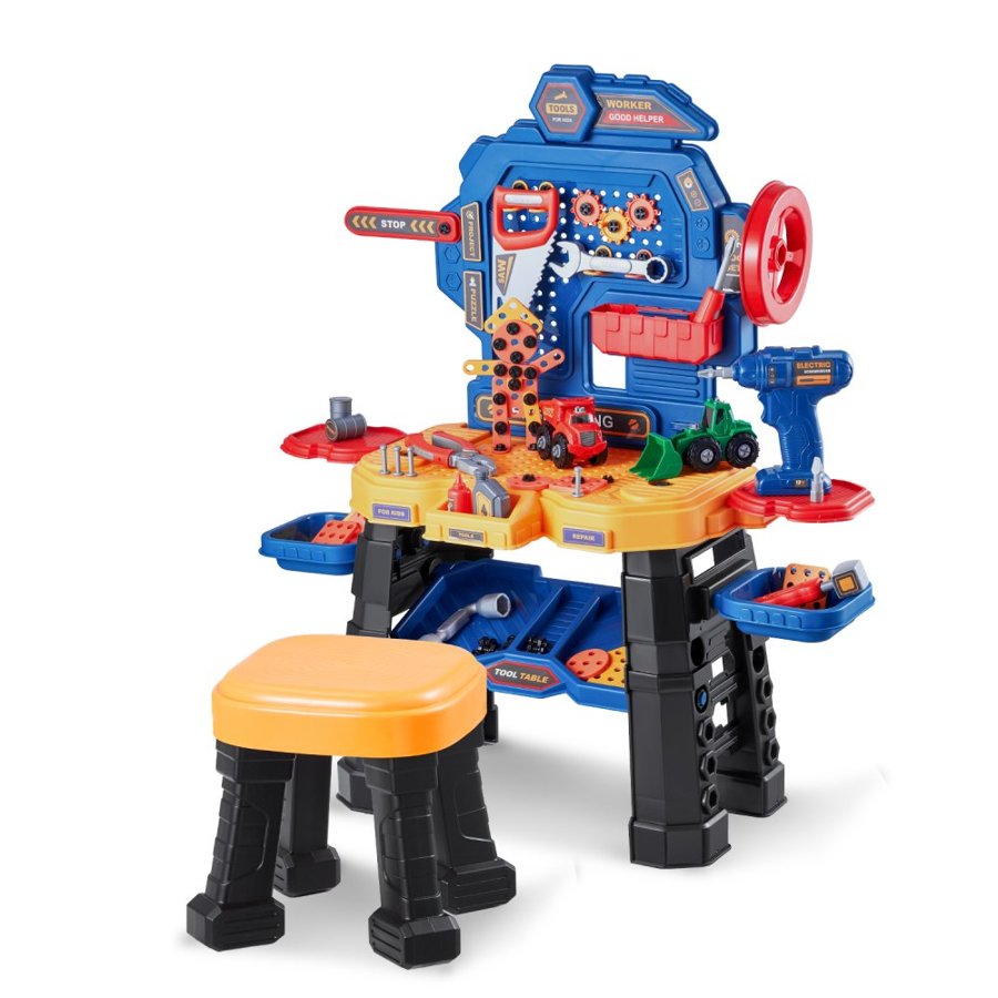 VEVOR Tool Bench for Kids – 181-Piece Workbench Set