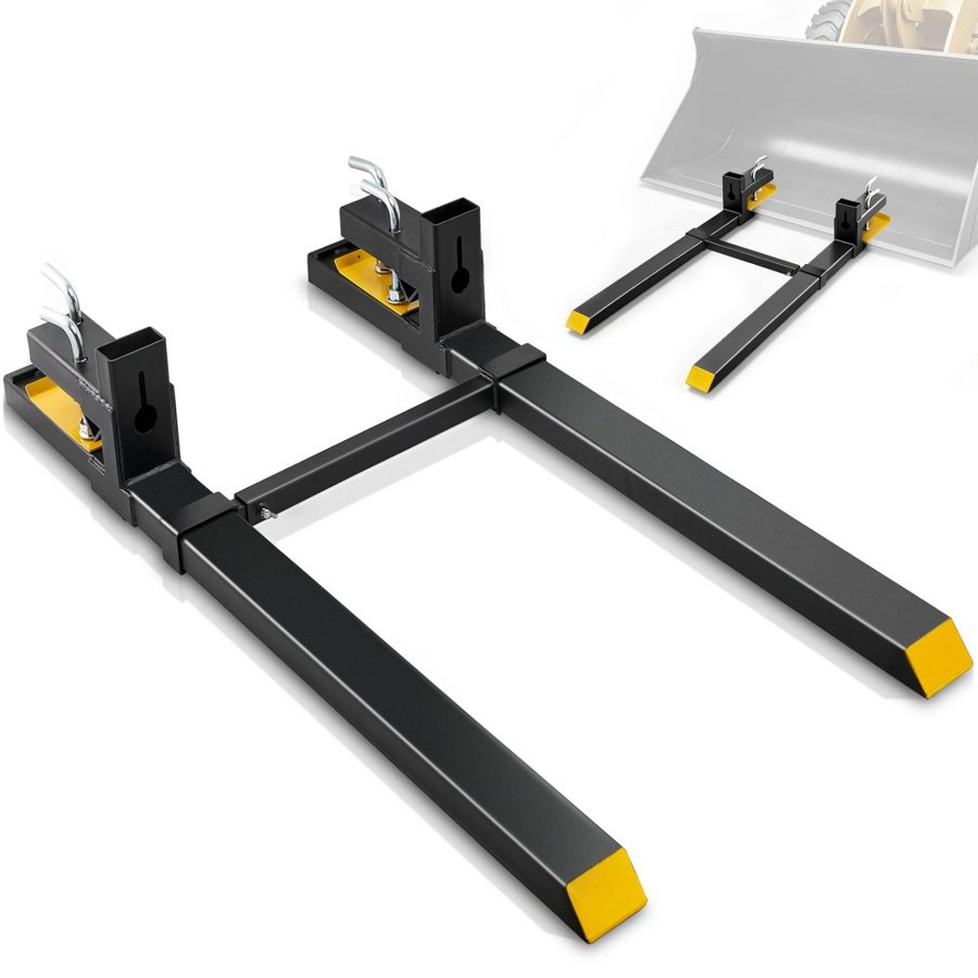 VEVOR Clamp On Pallet Forks – 4000 lbs, 60 Inches Length