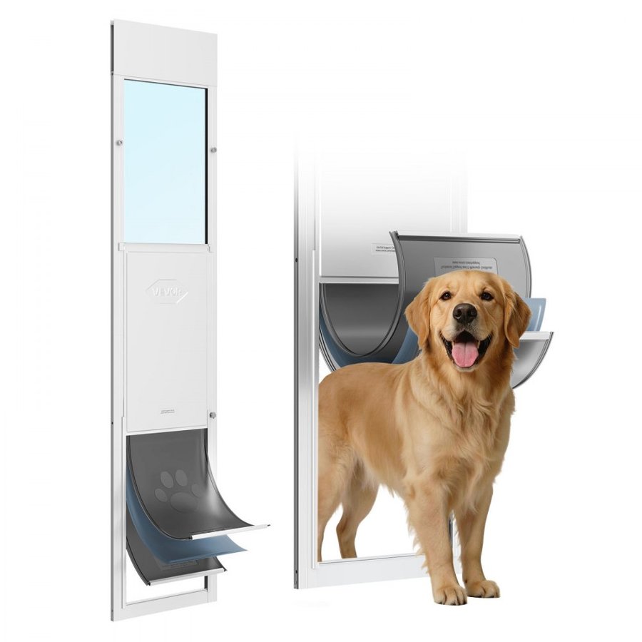 VEVOR Adjustable Dog Door for Sliding Glass Door – 220 lbs