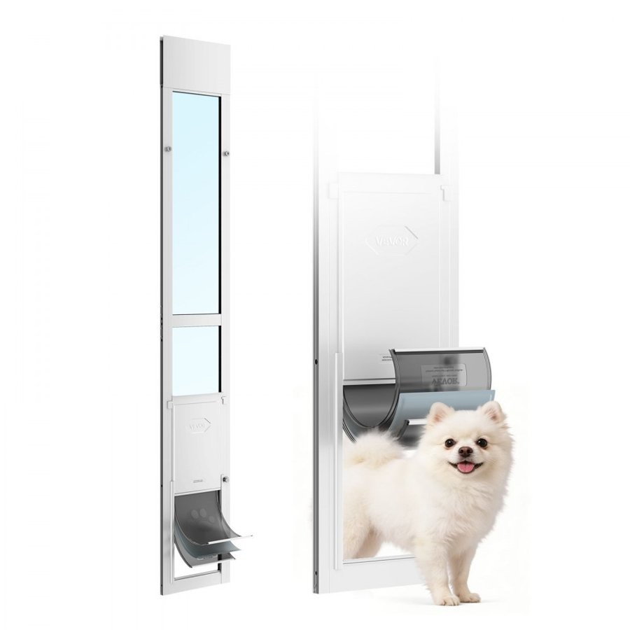 VEVOR Sliding Glass Pet Door – 2.4in Threshold, 12.6 lbs