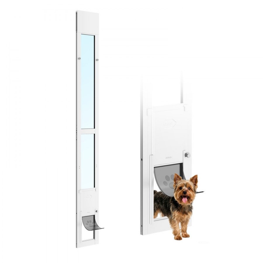 VEVOR Adjustable Small Dog Door for Sliding Glass Door – 2.4