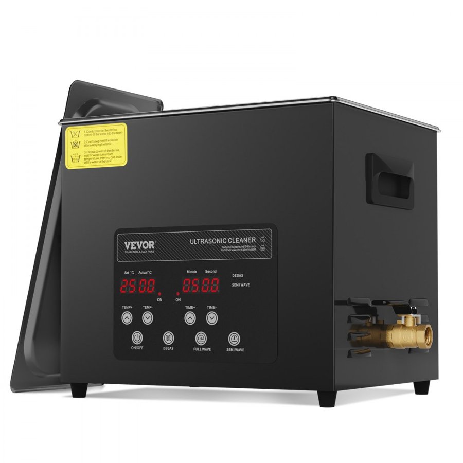 VEVOR Ultrasonic Tool Cleaner – 10L, 240W, 600W Heater