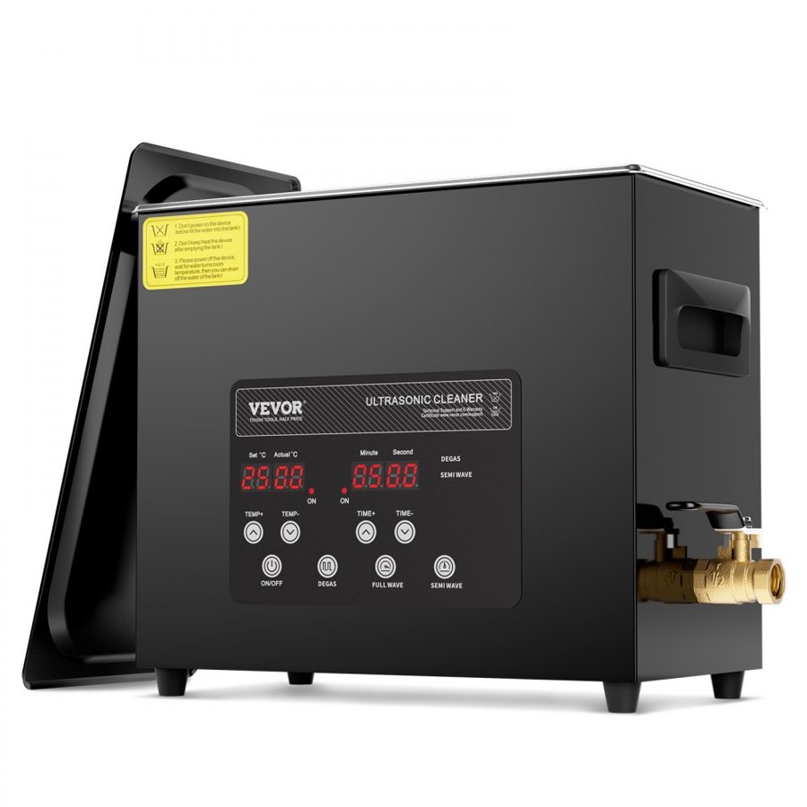 VEVOR Ultrasonic Cleaner with Heater – 6L, 180W, 40kHz, 500W