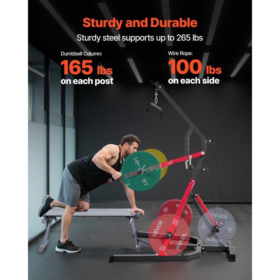 VEVOR Leverage Home Gym – 2:1 Ratio, Q235A Frame , 265 LBS