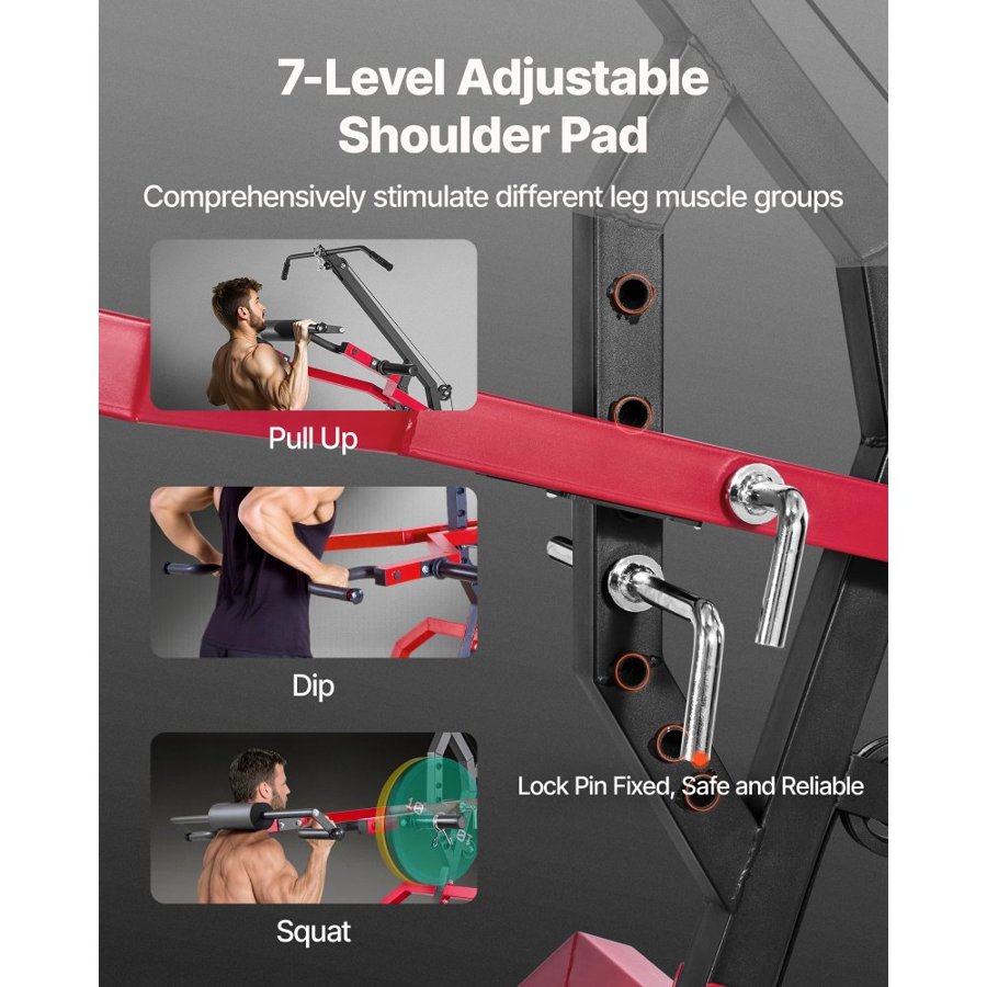 VEVOR Leverage Home Gym – 2:1 Ratio, Q235A Frame , 265 LBS