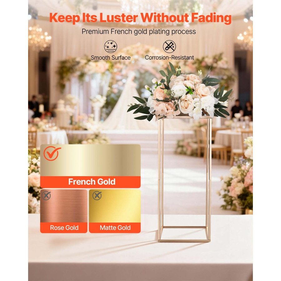 VEVOR Flower Stand Gold Wedding – 23.62", 10PCS Set
