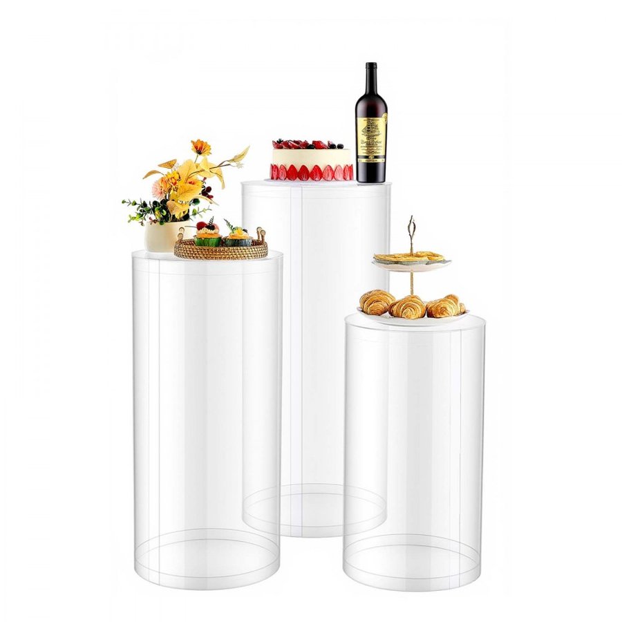 VEVOR Cylindrical Pedestal Stand – 3PC, Up to 33.07 lbs