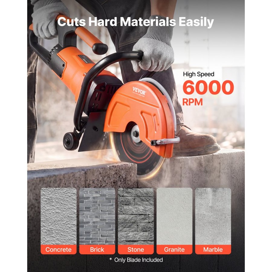 VEVOR Diamond Blades 306 mm, 3-Pack Concrete Saw Blade Set, 25.4 mm Arbor, High-Hardness Diamond Segments, 65Mn Steel Core, Dry Wet Cutting, Clean Edges for Concrete, Masonry, Brick, Stone, Granite
