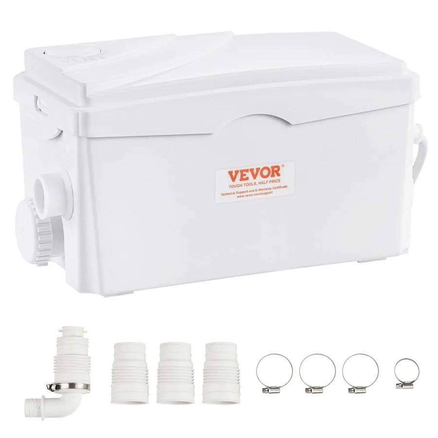 VEVOR Upflush Pump for Sink – 350W, 23 ft Head, 6000 L/h