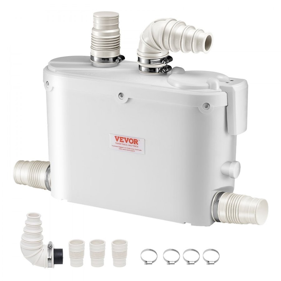 VEVOR Waste Water Disposal Pump – 500W, 29 GPM, 4 Inlets