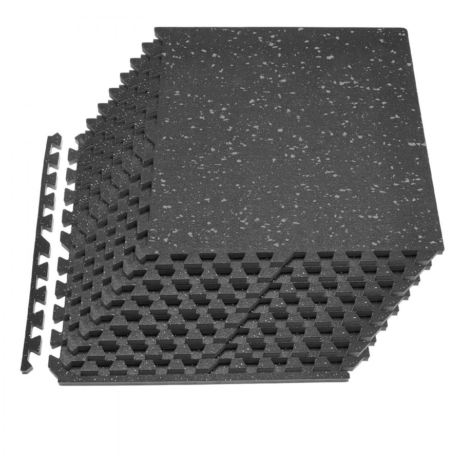 VEVOR Interlocking Exercise Mats – 12 PCS, 24x24x0.79 In