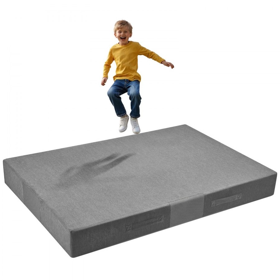 VEVOR Crash Pad, 1800 x 1210 mm Crash Pad for Kids Sensory with Soft Foam and Washable Cover, Giant Pillow Mat Large Sensory Room Equipment for Children and Adults Jumping, Play, Climbing & Gymnastics