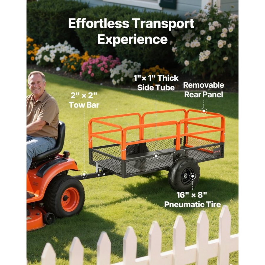 VEVOR  yard utility trailer​ — Heavy Duty Garden Dump
