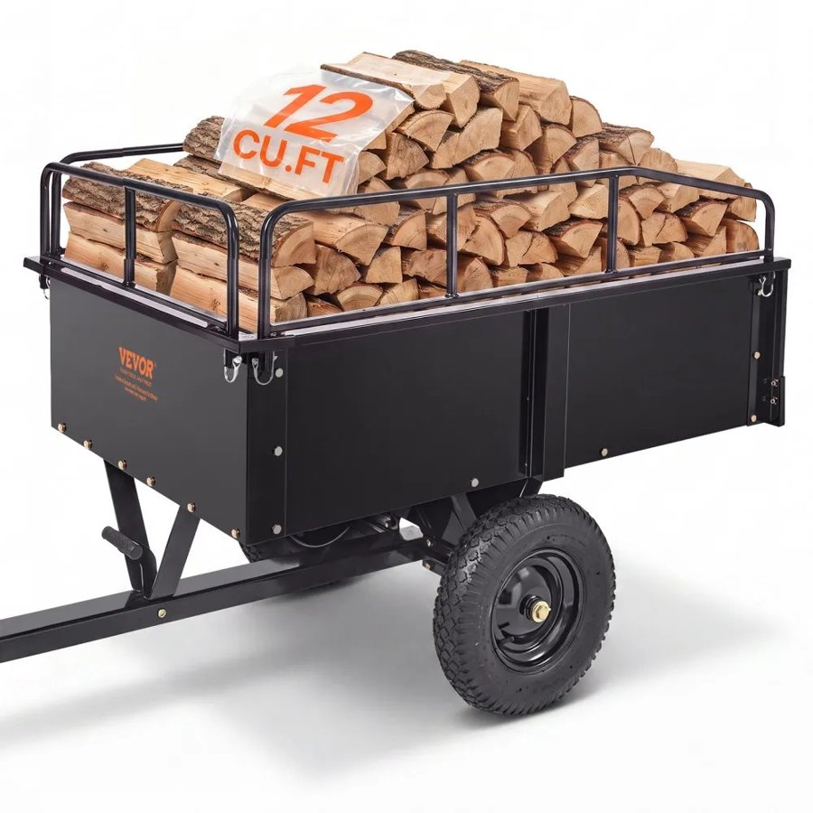 VEVOR ATV Cart — Steel Dump Trailer & 750 Pound Load