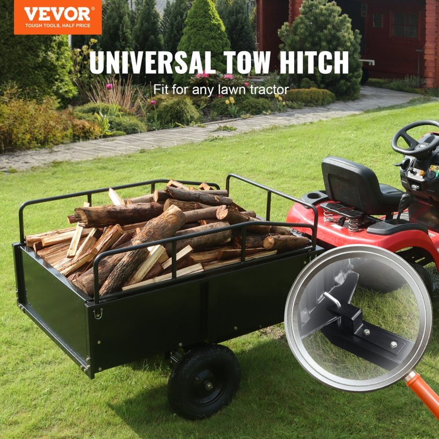 VEVOR ATV Cart — Steel Dump Trailer & 750 Pound Load