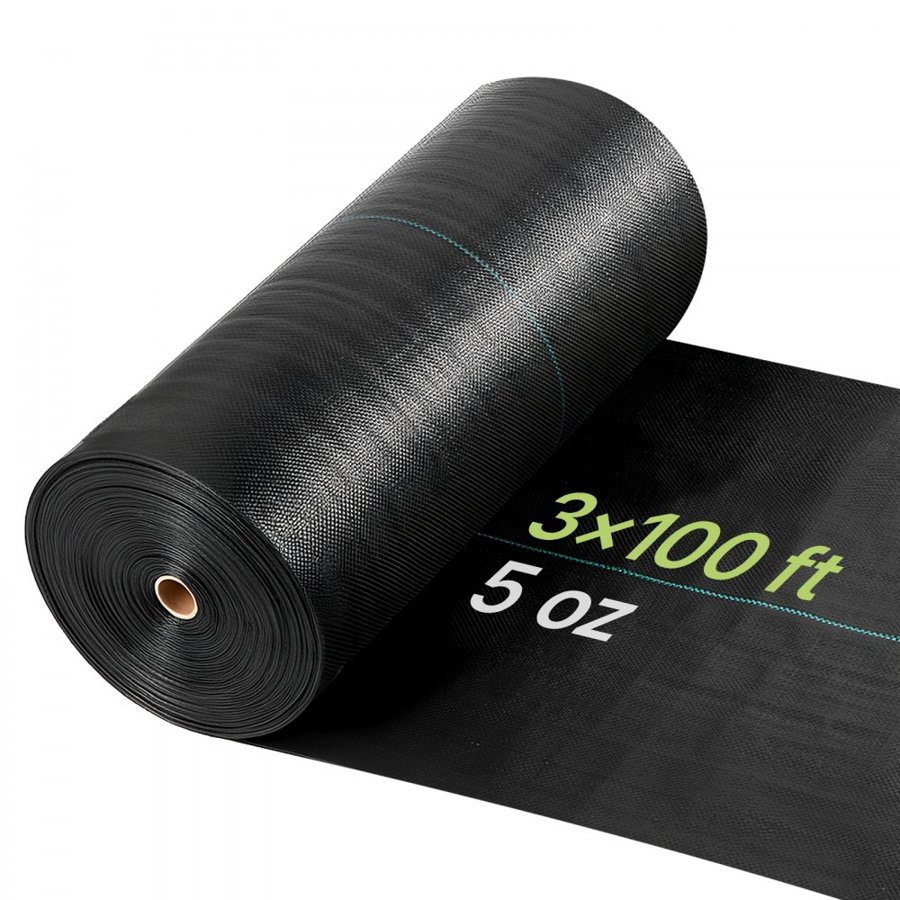 VEVOR Landscape Weed Barrier Fabric – 5 oz, 3x100 ft Roll