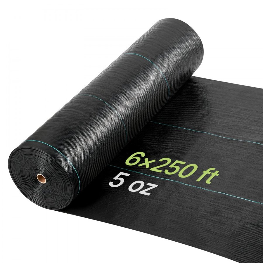 VEVOR Heavy Duty Landscape Fabric – 1.8x76.2m, 141.7g, PP