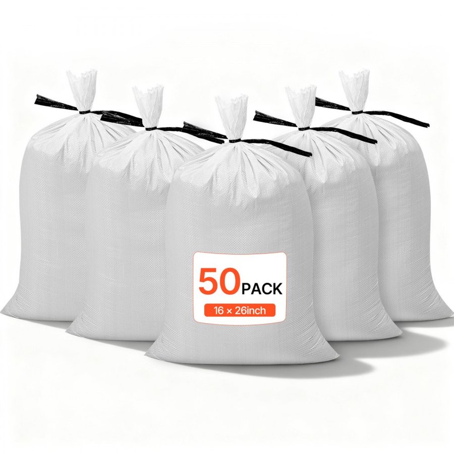 VEVOR Sandbags for Flood Protection – 50 Pack, 16 x 26 Inch