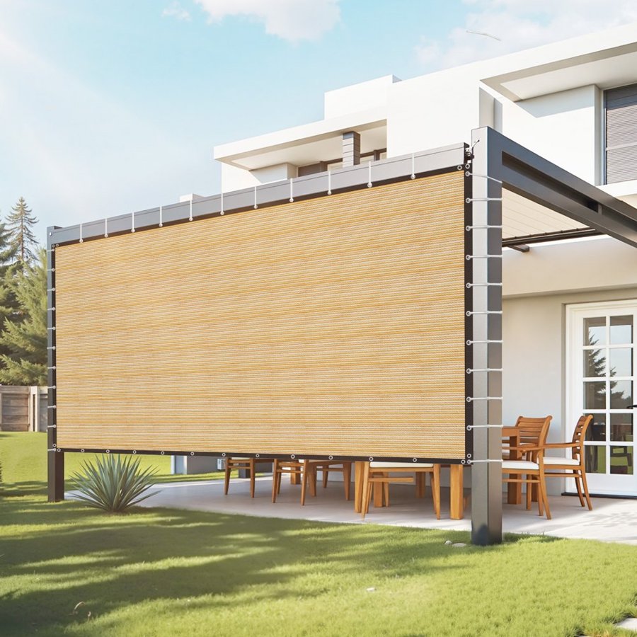 VEVOR Sun Shade for Pergola Side – 12 x 20 Ft,160 GSM, 90%