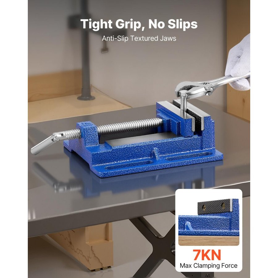 VEVOR Drill Press Vise – 4" Jaw, 7 kN Max Clamping Force