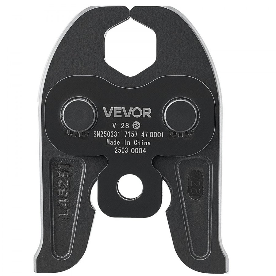 VEVOR V28 Pressing Jaw, 28mm Press Jaw for V-Type Stainless Steel Pipes, High-Strength Carburized Steel Crimping Jaws Compatible with 32NK Standard Press Tools