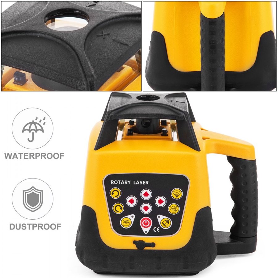 VEVOR Red Beam Rotary Laser Level – 100m Range, 360°