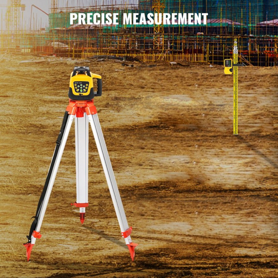 VEVOR Laser Rotary Level Kit – 500M Range, Tripod & 5M Staff