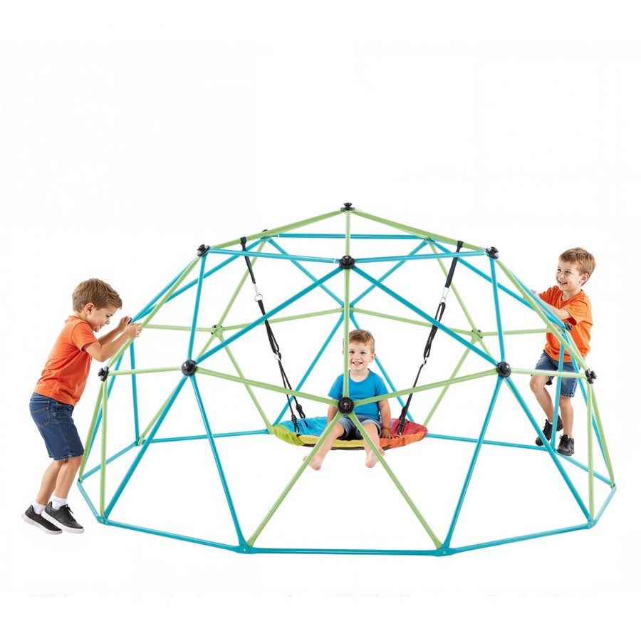 VEVOR Climbing Dome 10FT – 1000 LBS Load with Saucer Swing