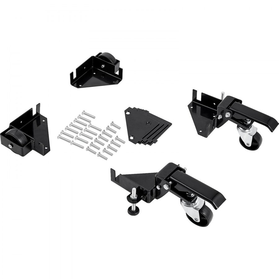 VEVOR Mobile Base, 400 lbs Weight Capacity, Adjustable from 9.5" x 9.5" to Infinity, Heavy Duty Universal Mobile Base Stand with Swivel Wheels for Woodworking Equipment, Bandsaw, Power Tools, Machines
