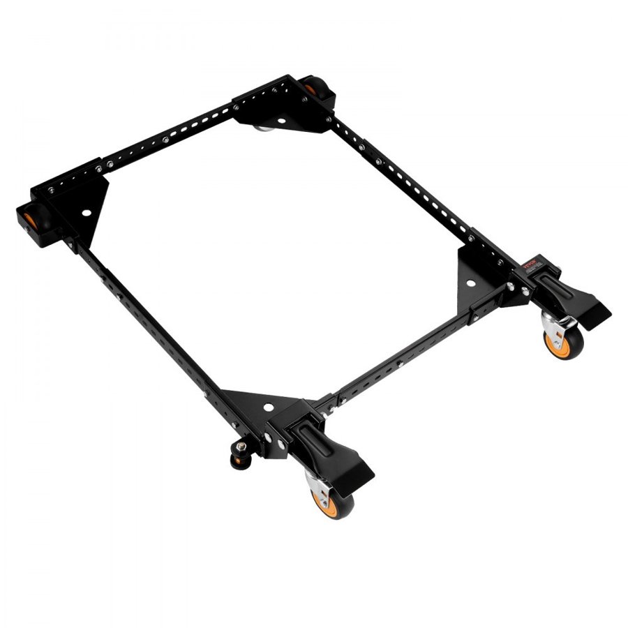 VEVOR Mobile Base, 650 lbs Weight Capacity, Adjustable from 12" x 12" to 36" x 36", Heavy Duty Universal Mobile Base Stand with Swivel Wheels, for Woodworking Equipment, Bandsaw, Power Tools, Machines