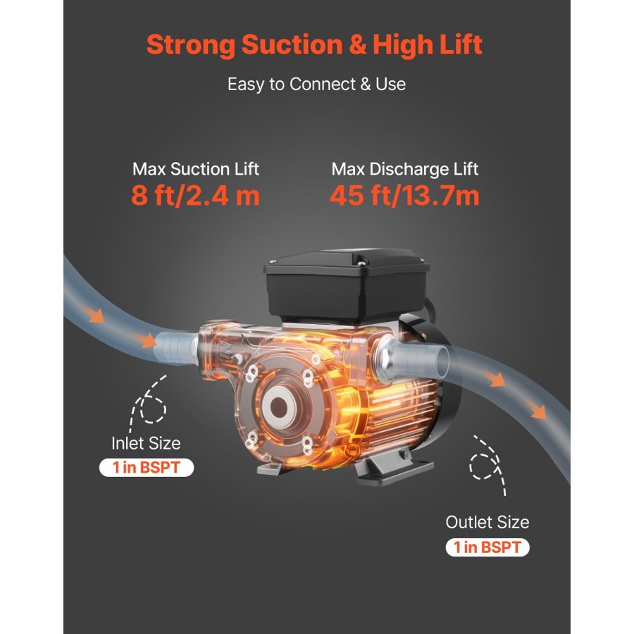 VEVOR Electric Oil Transfer Pump – 16 GPM and 230V