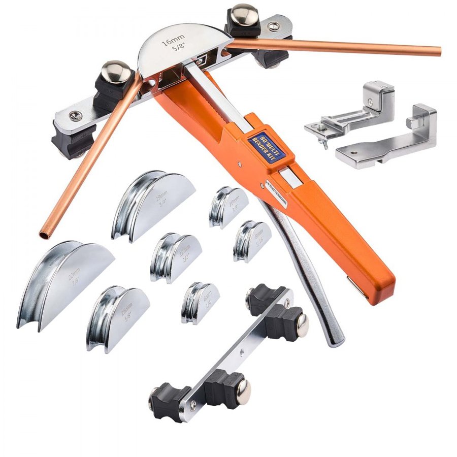 VEVOR Ratcheting Tubing Bender – 1/4 to 7/8", 7 Dies Kit