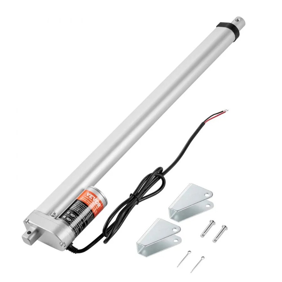 VEVOR Linear Actuator 12V 45.7 cm High Load 149.7 kg/1500N 0.5 cm/s IP54 Protection