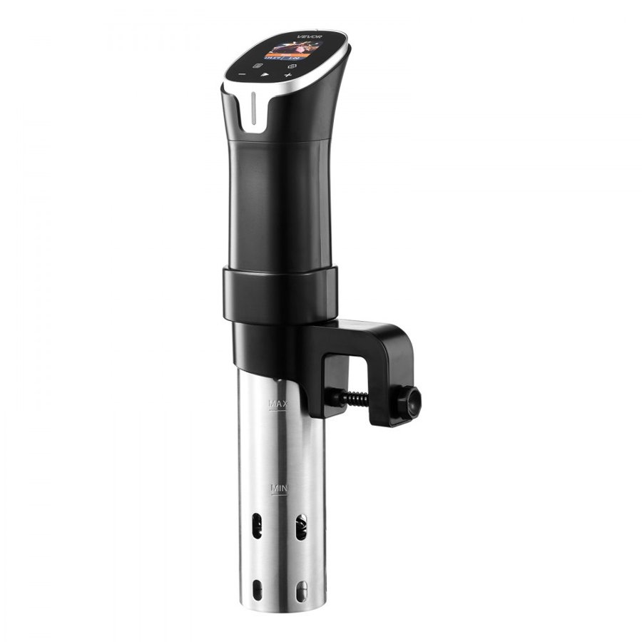 VEVOR Sous Vide Precision Cooker, 1100W Sous-Vide Cooking Machine, WIFI Immersion Circulator with 10 Preset Recipes, LCD Touchscreen, Fast-Heating, Accurate Temperature & Timer, App Control, Sous-Vide