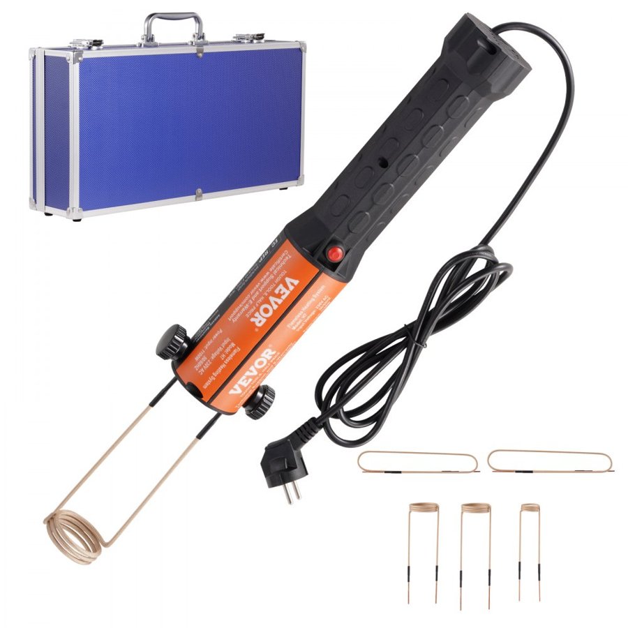 VEVOR Handheld Magnetic Induction Heater – 1100W, 10 Coils