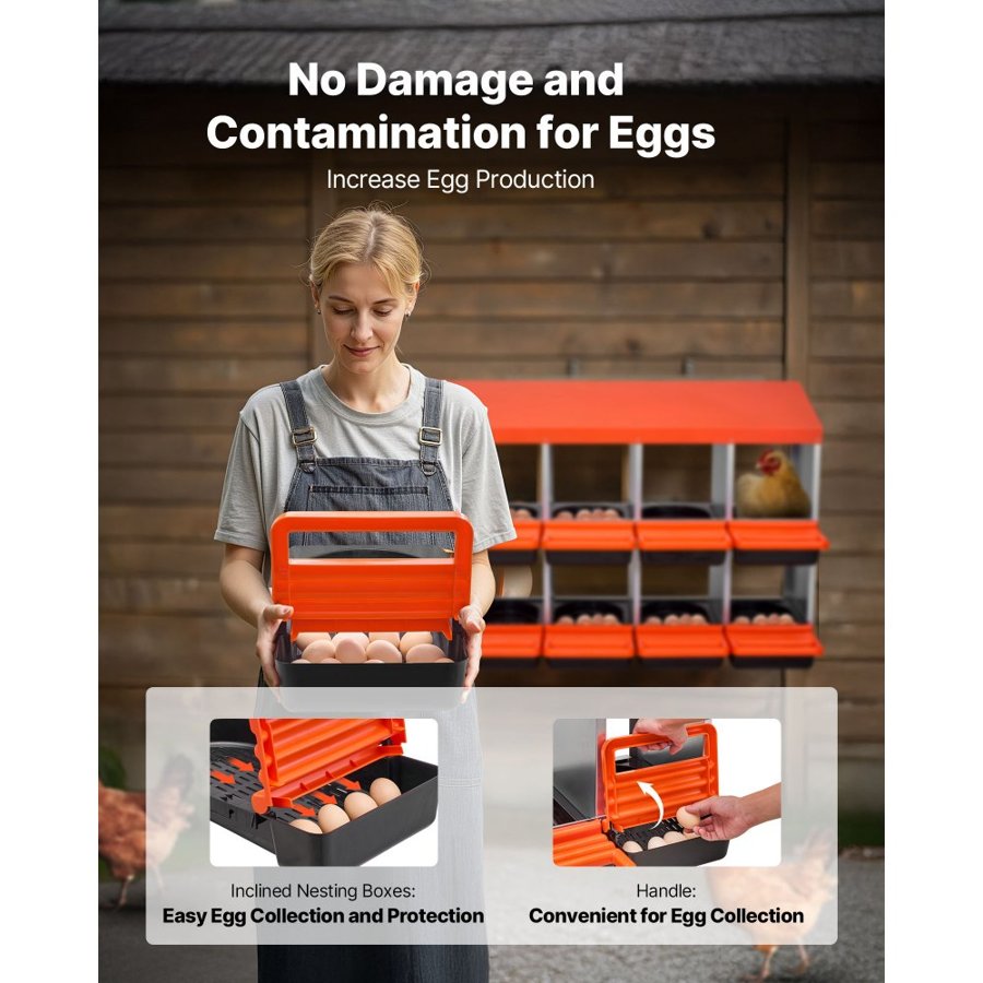 VEVOR Chicken Metal Nesting Boxes – CNB-10, 10.4 in Wide