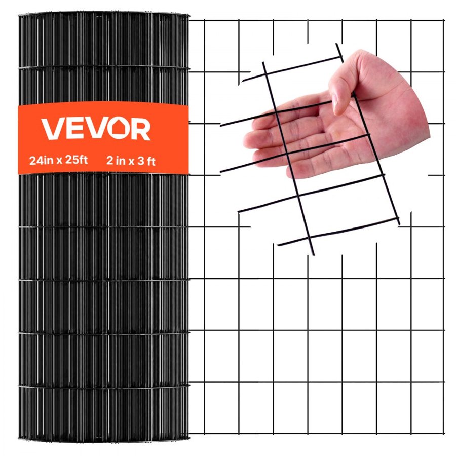VEVOR 2 ft High Fencing – 24 in × 25 ft, 16 Gauge Mesh