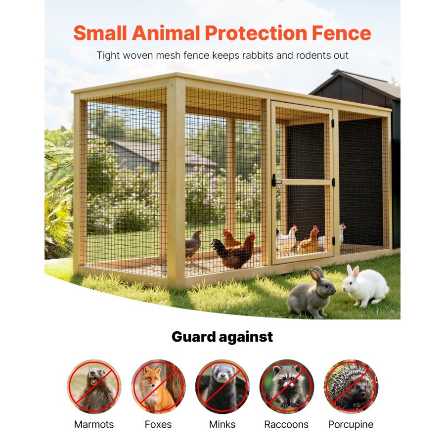 VEVOR 2 ft High Fencing – 24 in × 25 ft, 16 Gauge Mesh