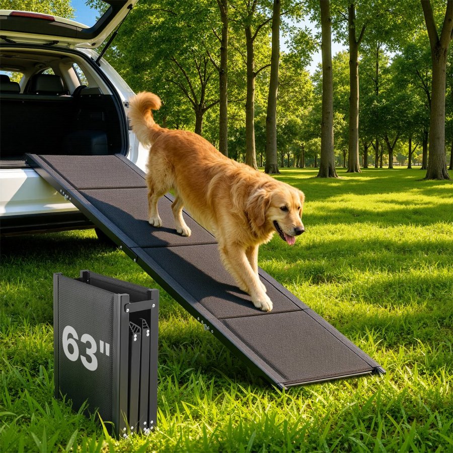 VEVOR Dog Car Ramps for SUV – 63 x 17 Inch, 6063 Aluminum