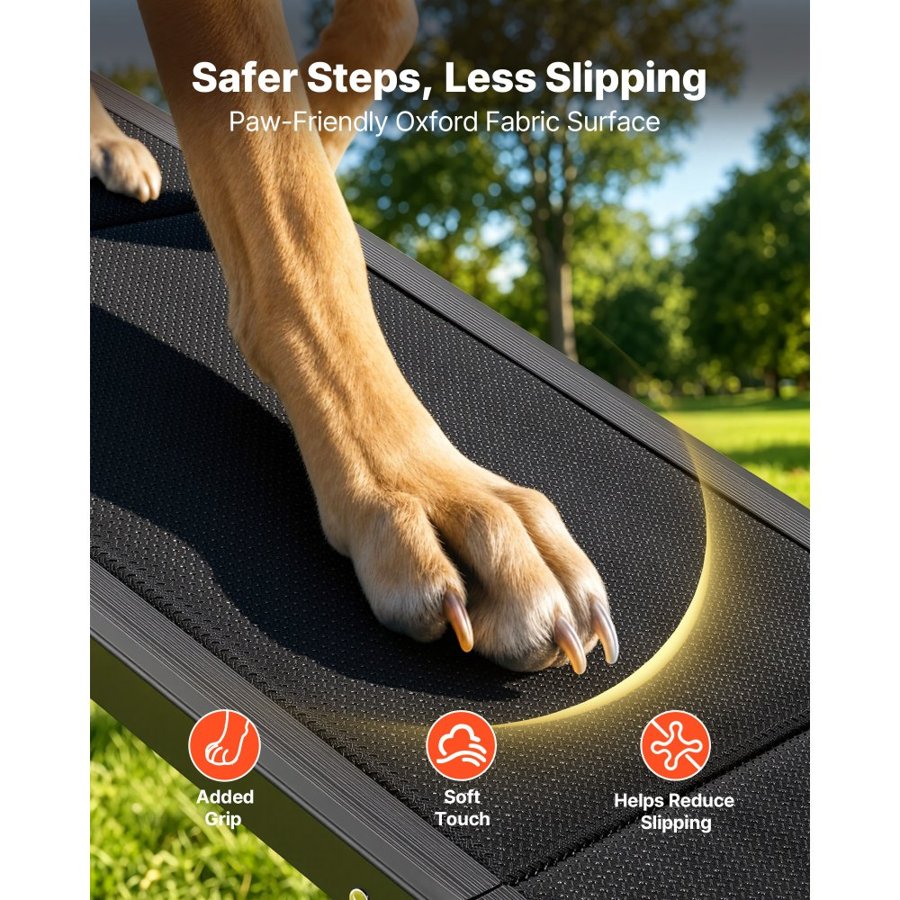 VEVOR Large Dog Car Ramp – 71 × 17 Inches, Folding, 250 lbs