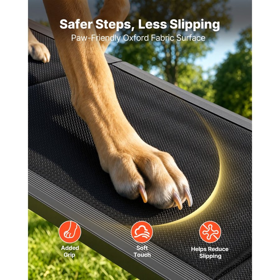 VEVOR Dog Ramp for Car – 71" L x 20" W, 250 lbs Load