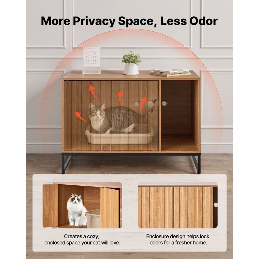 VEVOR Cat Furniture Litter Box Enclosure – 31.5" Cabinet