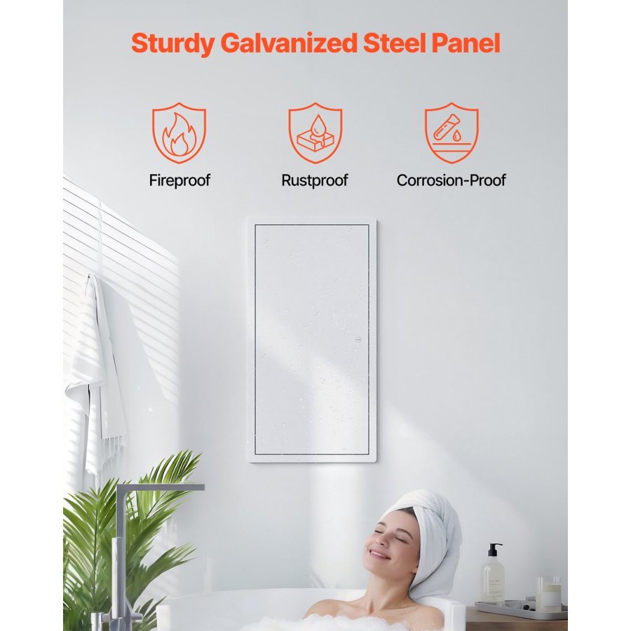 VEVOR Electrical Access Door – 64×34 cm, SECC Steel, White