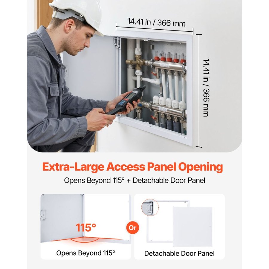 VEVOR Access Door for Electrical Panel – 39×39 cm, Steel
