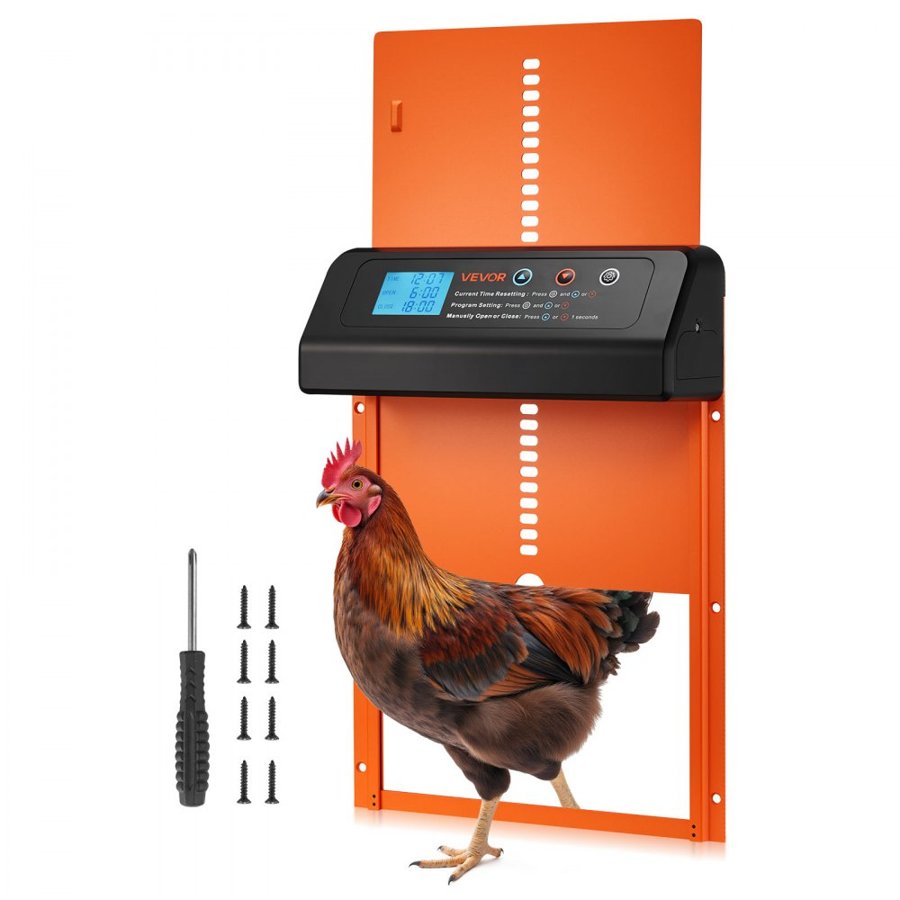 VEVOR Battery Powered Chicken Coop Door - 3 AA Batteries