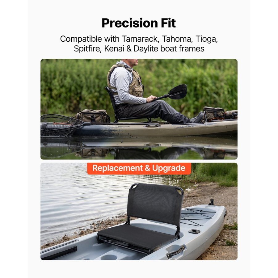 VEVOR Elevated Kayak Seat – 0.8" Raised, 600D Oxford Frame